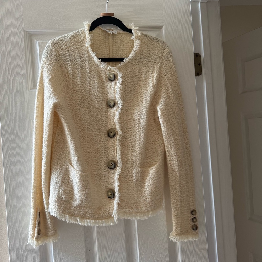 Talbots Tweed Cardigan